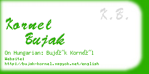 kornel bujak business card